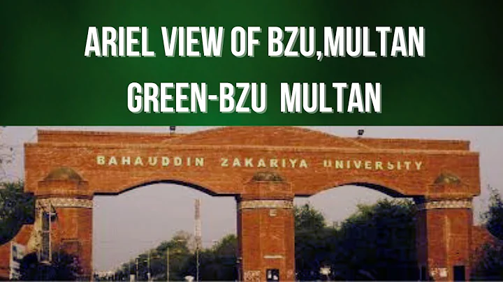 Aerial Views of BZU Multan || Drone Camera || University green project || 2023 ||