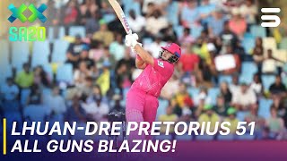 All Guns Blazing! Lhuan-dre Pretorius 51 🔥 | Pr Vs Jsk | Eliminator | Sa20 | Zk1j