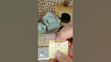 Let S Play Bingo With A Miniature Bingo Game By Realminiworld Tiny Dollhouse Mini Stuff Unboxing 