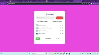 Todo-list React || skill test || coding ninjas || #shorts #viral #viralvideo #skills
