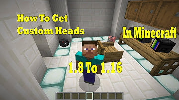How To Get Custom Heads In Minecraft 1.16 || CJWRLD