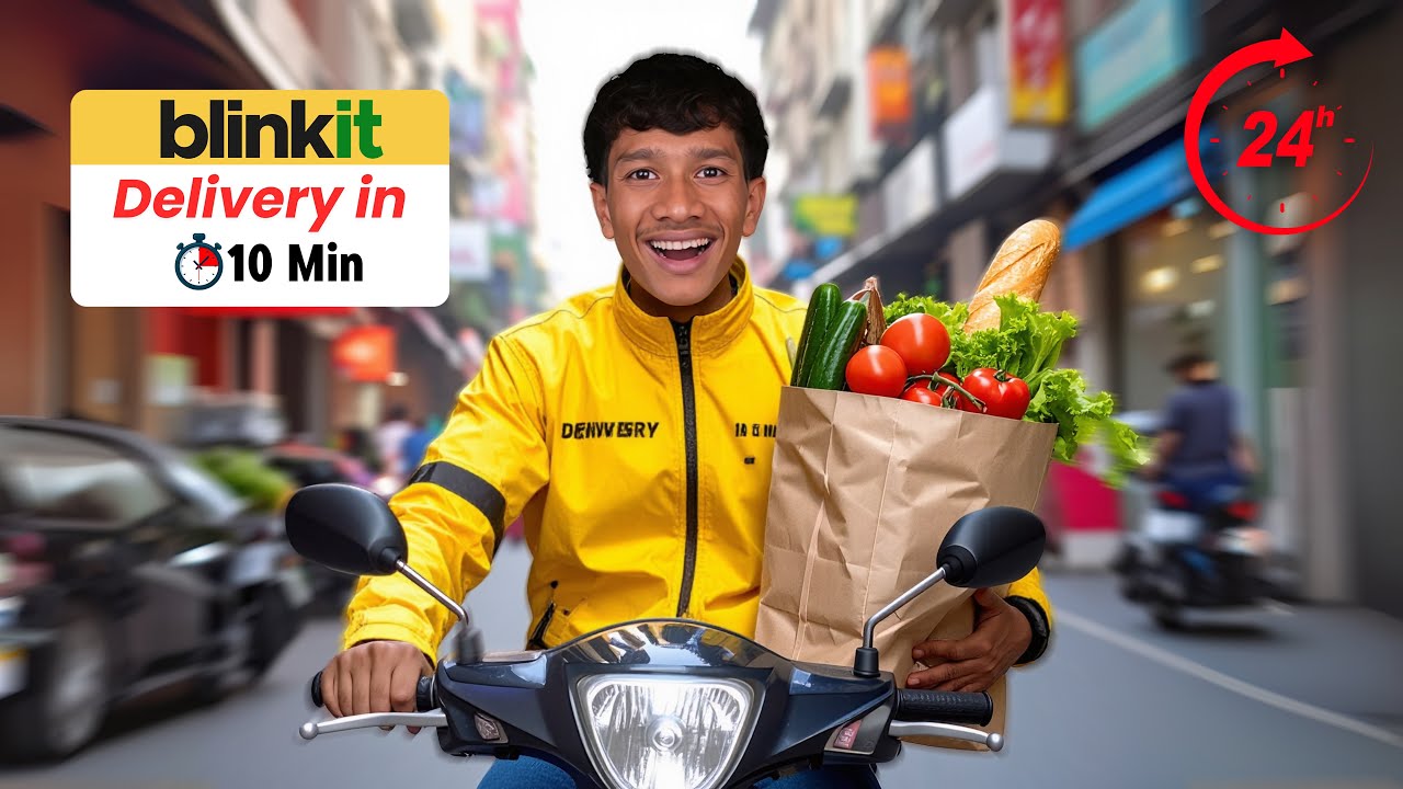 Working as a BLINKIT RIDER For 24 hours | #MEGACELLBUDDY - YouTube