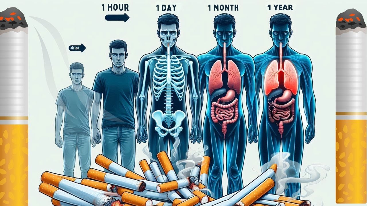 When you Quit Smoking 🚭 For 1 hour, 1 Day, 1 Month and 1 Year