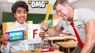 I Survived The World's STRICTEST Fortnite School!