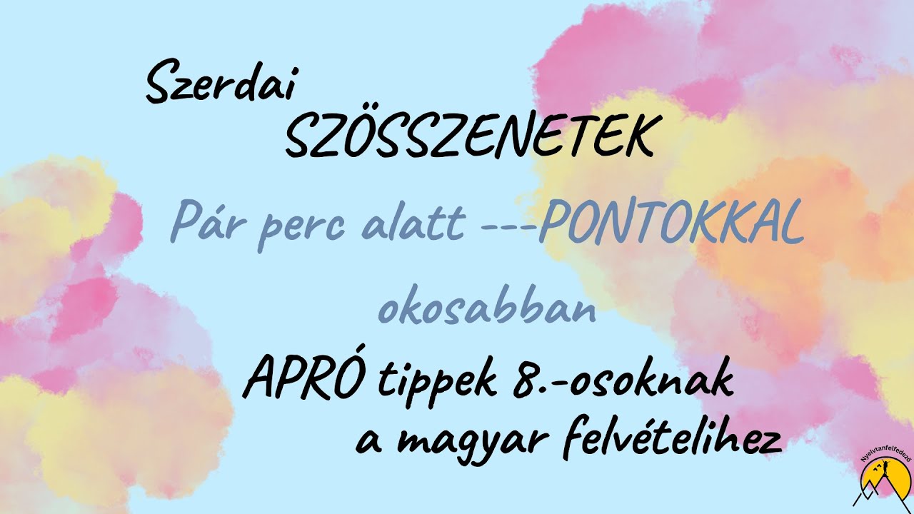 🗺️Szerdai Szösszenetek 12.🗺️ -Mondatelemzés újratöltve