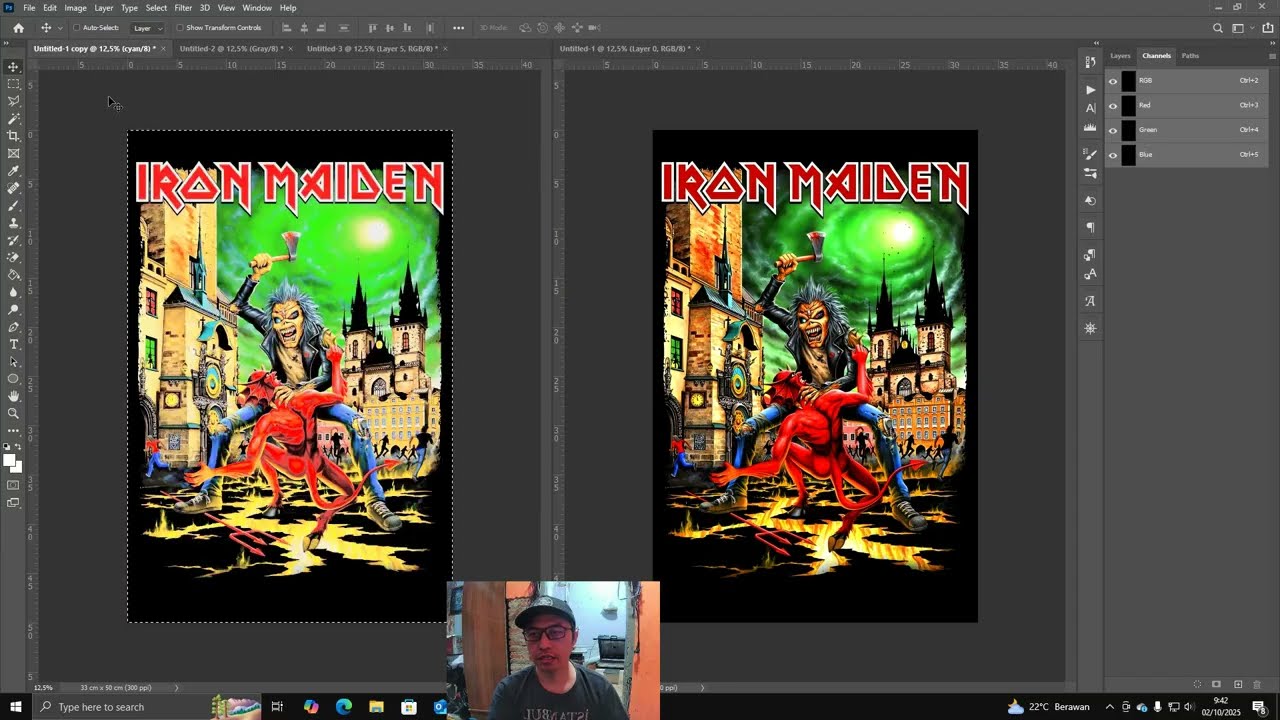 TUTORIAL RASTER DTF, SIMULASI PECAH WARNA RASTER DTF, DTF HOLFTONE