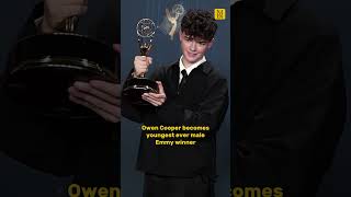 Netflix Adolescence star Owen Cooper wins acting Emmy aged just 15