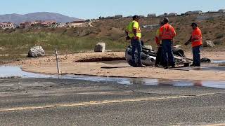 Hesperia Road closed at Ottawa St due to crash