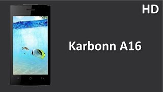 Karbonn A16 come with 1.3GHz Dual Core Processor, 4GB Internal Memory and 3.9 inch TFT Display
