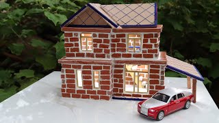 Build Miniature Villa House make from Tiles