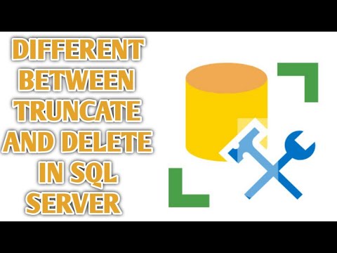 Difference between truncate and delete in SQL Server | SQL SERVER Tutorial for beginnes