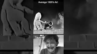Average 1920s Ad V.S. Average 1920s viewer #shorts