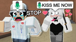 He Tried To KISS ME In Roblox MM2 VOICE CHAT