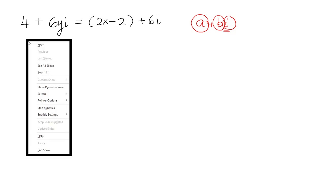 How to solve equation with complex number 1 - YouTube