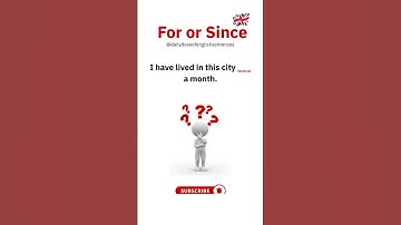 FOR vs SINCE in English ⏳ | Learn the Difference with Examples!