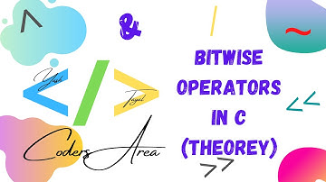 #12 Bitwise Operators in C | Part 1 | Operators in C | C Language | Coders Area