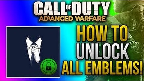 Advanced Warfare Glitches:UNLOCK ALL EMBLEMS GLITCH (Tutorial)