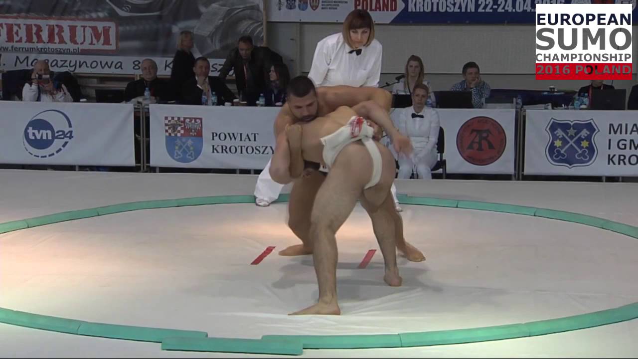 TITAN TEAM Dobromir Dermendjiev (BUL) - Ruslan Haraiev (UKR) European Sumo Championship Poland 2016