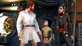 Star Wars Jedi Survivor Cal And Merrin Adopt Kata Intereactions After The Ending Scenes