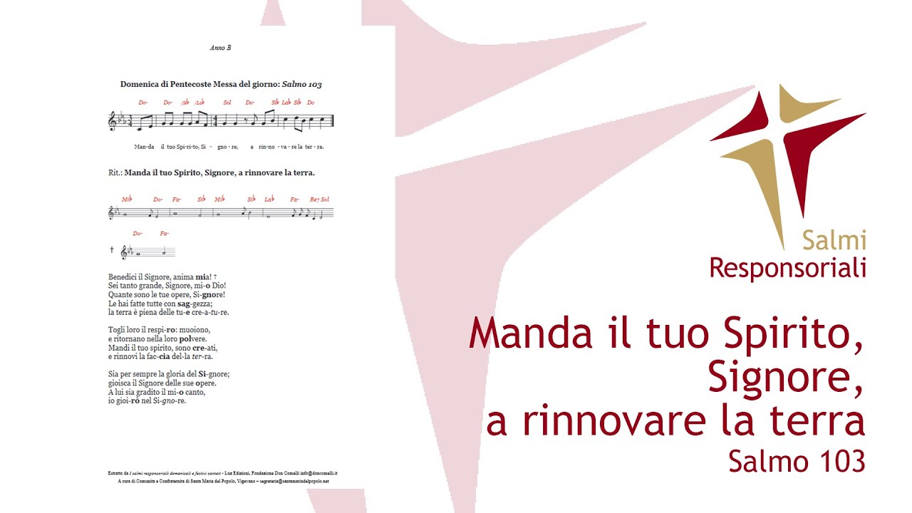 Manda il tuo Spirito, Signore, a rinnovare la terra | Salmo 103 - YouTube