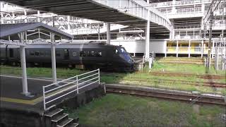 JR九州　 787系 特急きりしま11号宮崎駅～鹿児島中央駅 6011M 　鹿児島車両センターへ回送　岩崎谷踏切＆アミュプラザ鹿児島西駐車場　撮影日2023 7 16