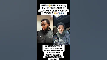 YOU Teach People How To Treat YOU By What YOU Tolerate DEMAND RESPECT At ALL Times BIG FACTS REAL 