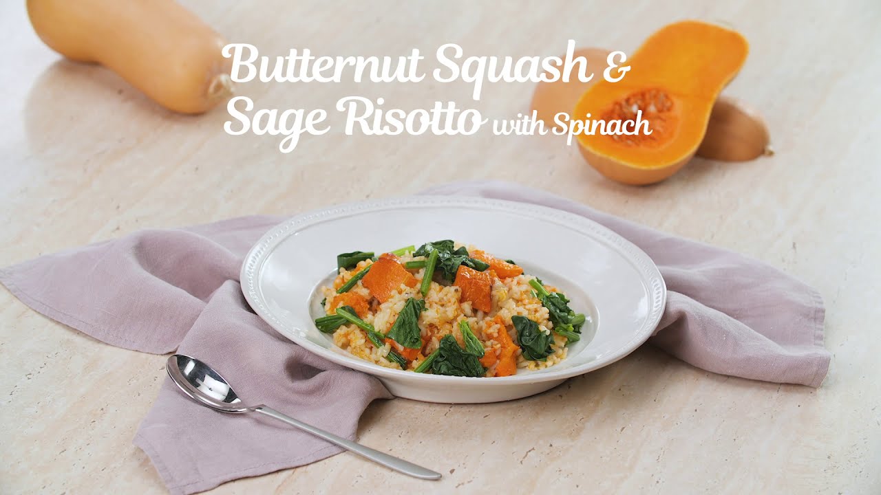 Panasonic Combi Steam Oven Recipe Butternut Squash and Sage Risotto with Steamed Spinach YouTube