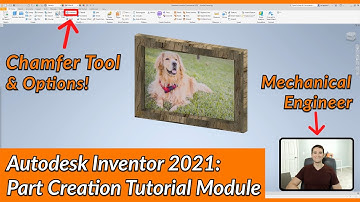 Chamfer Tool and Options - Autodesk Inventor Part Tutorial | Autodesk Inventor 2021 IN DEPTH