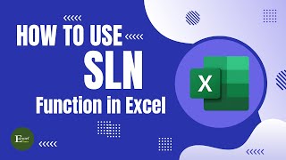 Use of SLN Function to Calculate Straight-Line Depreciation