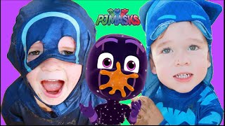 PJ Masks 5 EPISODES - PJ Mask Shorts with Night Ninja Sticky Splats Catboy!