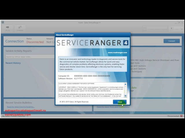 EATON Serviceranger 4 Eaton Roadranger Diagnostic Software