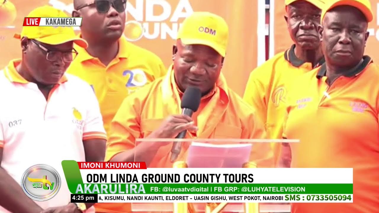 LIVE: ODM LINDA GROUND TOURS KAKAMEGA COUNTY | 