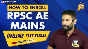 How to Enroll Online RPSC AE Mains Test Series || Civil, Mechanical & Electrical || ZONE TECH