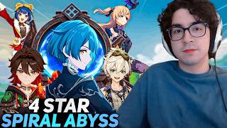 DESTROYING THE SPIRAL ABYSS USING 4-STAR CHARACTERS ONLY! (Genshin Impact)
