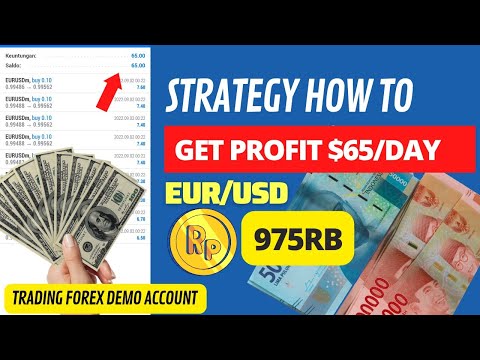 🔥 Simple!! Trading Forex Pemula EURUSD Strategy Analisis Profit Konsisten $65
