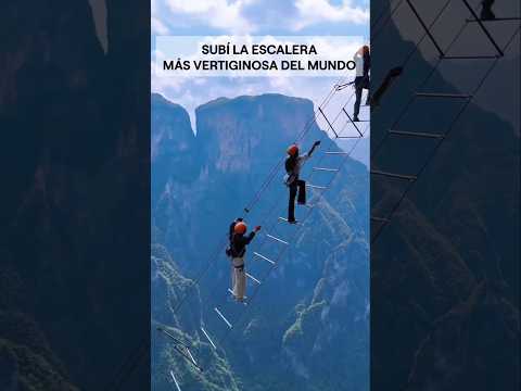 Subí la escalera mas vertiginosa del mundo.#supervivencia #curiosidades #sabiasque
