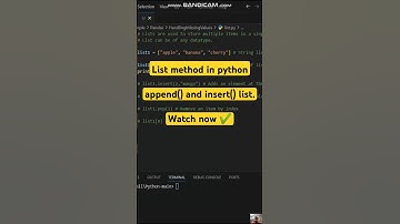 append() & insert() list in python | Python lists | #shorts #pythonprogramming #pythonlearning