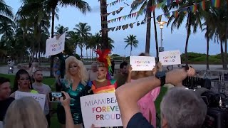 Iconic rainbow crosswalk removed in Miami Beach amid protests
