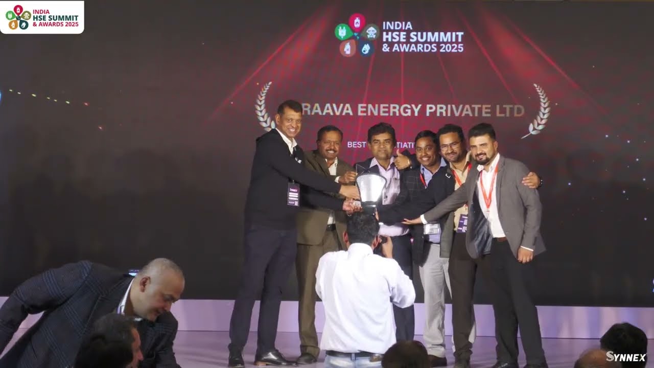 "𝐀𝐩𝐫𝐚𝐚𝐯𝐚 𝐄𝐧𝐞𝐫𝐠𝐲" 𝐡𝐚𝐬 𝐛𝐞𝐞𝐧 𝐚𝐰𝐚𝐫𝐝𝐞𝐝 “𝐁𝐞𝐬𝐭 𝐇𝐒𝐄 𝐈𝐧𝐢𝐭𝐢𝐚𝐭𝐢𝐯𝐞 𝐀𝐰𝐚𝐫𝐝” 𝐚𝐭 𝐭𝐡𝐞 𝐈𝐧𝐝𝐢𝐚 𝐇𝐒𝐄 𝐒𝐮𝐦𝐦𝐢𝐭 & 𝐀𝐰𝐚𝐫𝐝𝐬 2025