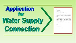 How to write an application for new water supply connection | Letter for water supply connection screenshot 4