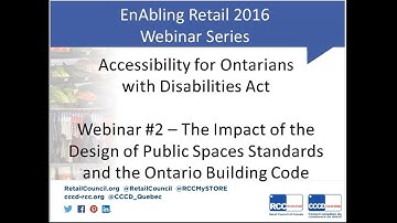Enabling Change for Retailers  - Impact of the Design of Public Spaces & the Ontario Building Code
