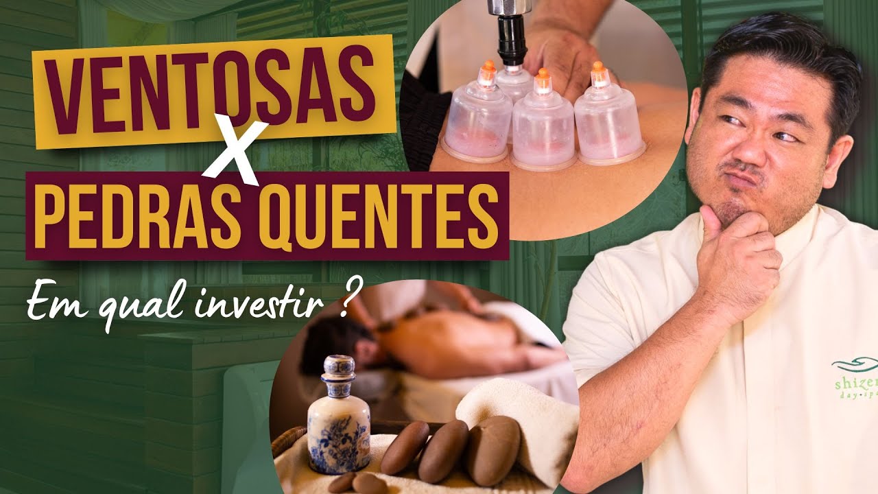 Massoterapeuta, ventosa x pedras quentes, qual investir?
