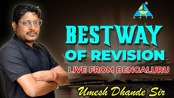Best Way of Revision || Dhande Sir #gate_academy #dhandesir #exammotivation #gate_preparation