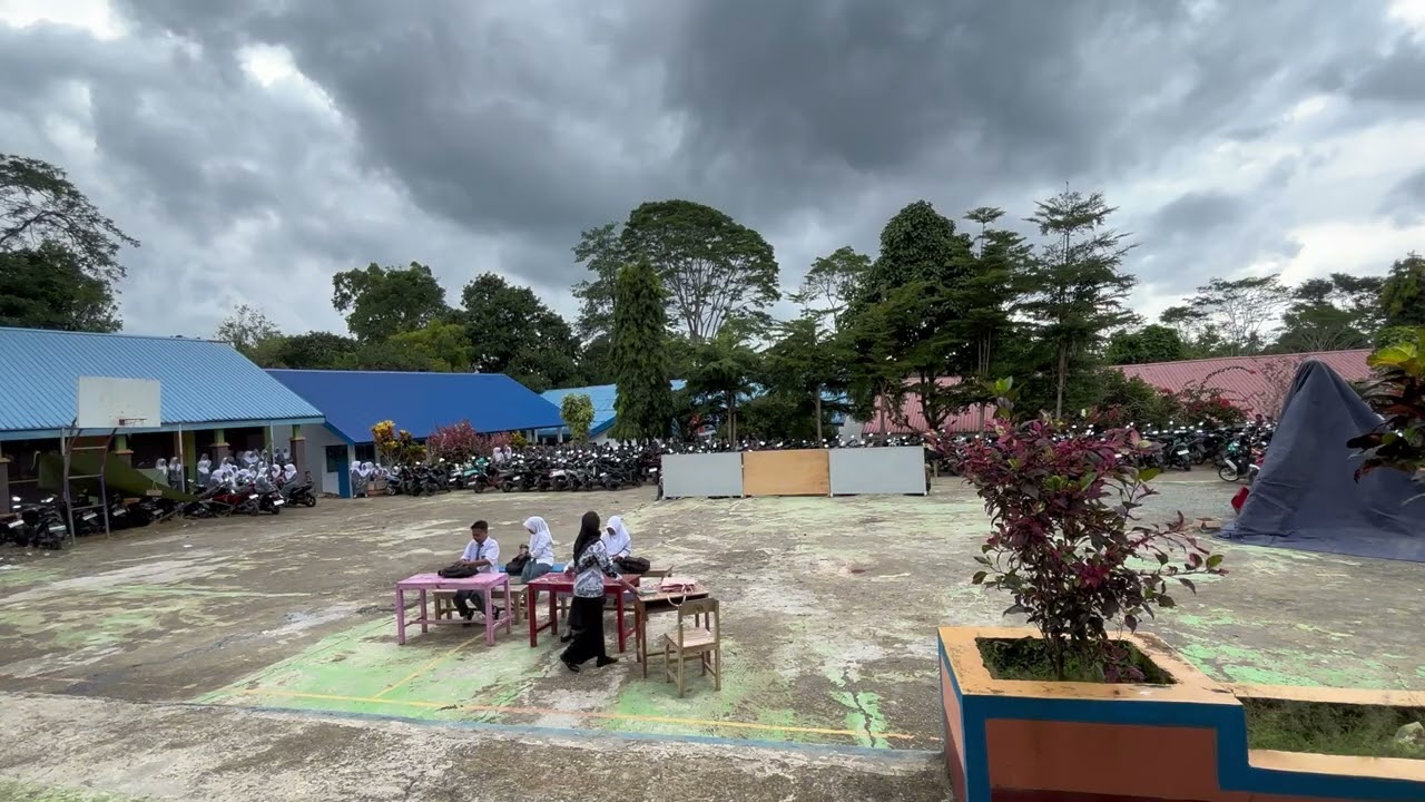 Drama bencana alam dengan tema “gunung meletus” #SMAN9sinjai