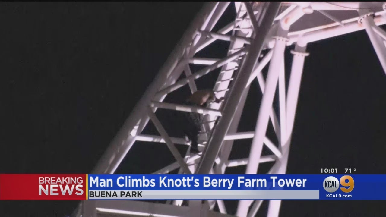 Man Who Climbed Knott'S Berry Farm'S Supreme Scream Ride Detained, Transported To Local Hospital