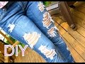 DIY Faça você mesmo: Como Desfiar Calça Jeans