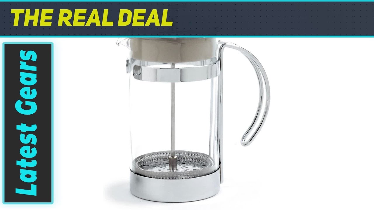 Norpro 5581 Glass/Chrome Coffee/Tea Press, 2 Cup - Brew Rich, Flavorful Coffee and Tea!