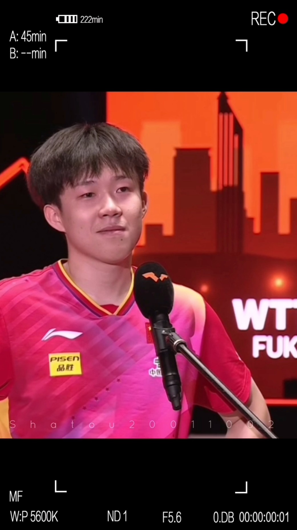 王 🏓王楚钦WCQ❤️孙颖莎SYS🏓（大头的小豆包） | 王楚钦微博更新