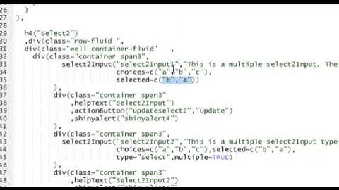 ShinySky - select2 component demo