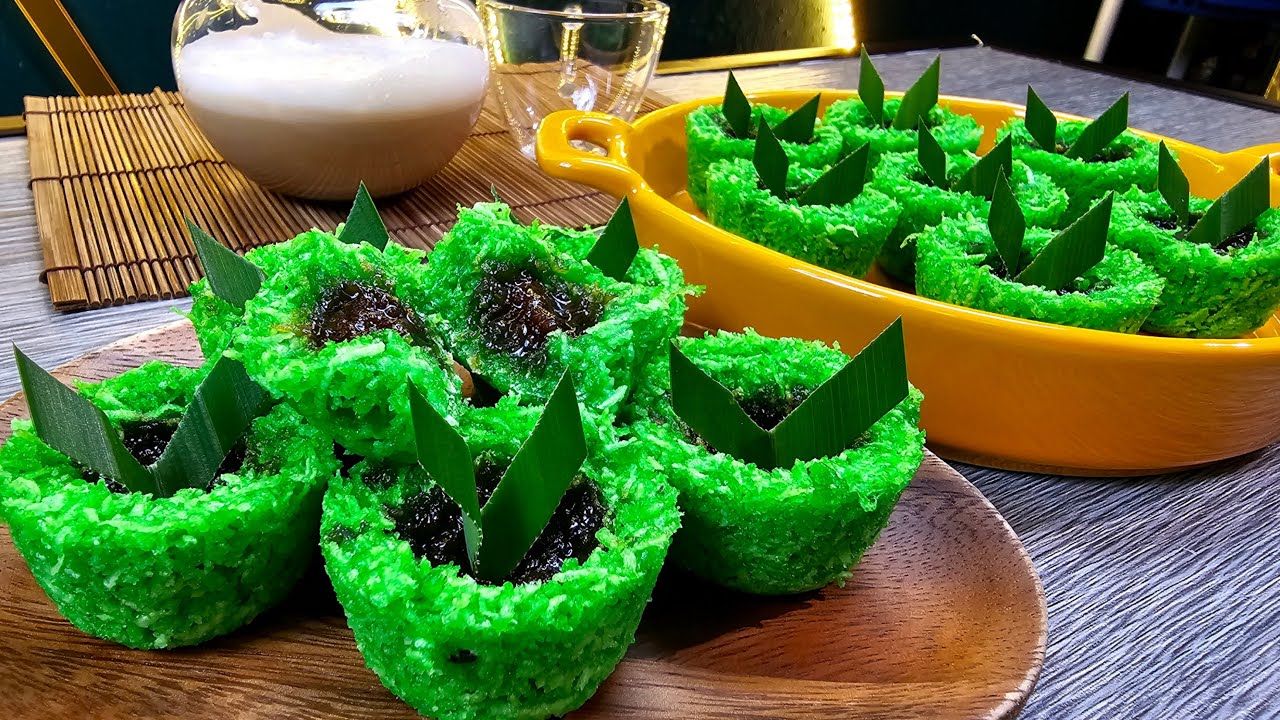 KUIH DANGAI PANDAN KUKUS | Dangai Kukus 5 Bahan Sahaja!!